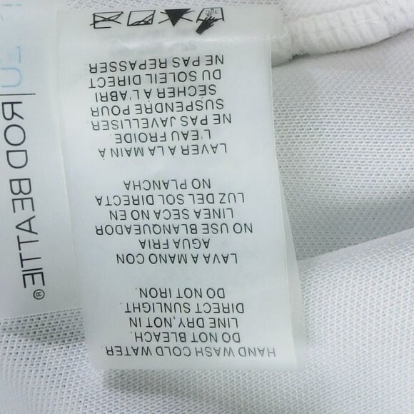 BLEU ROD BEATTIE Women's Swimsuit 1 Pc Nylon Striped Blue White Open Back Size 4 - Picture 9 of 10